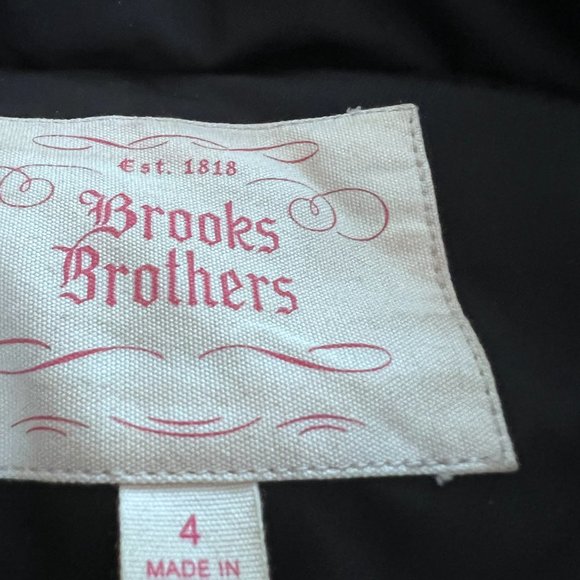 Brooks Brothers Winter Coat with Rabbit Fur Trim Size 4 - Picture 4 of 11